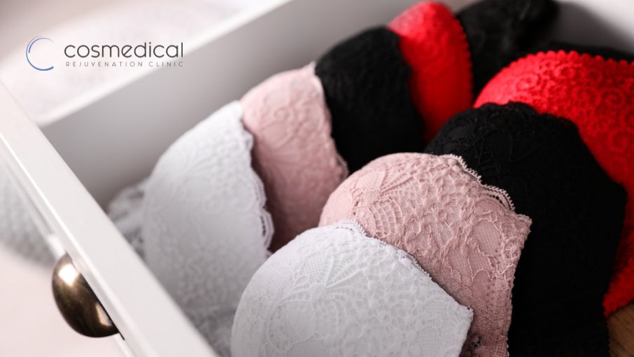 bras in drawer