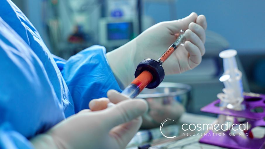 surgeon performing fat transfer