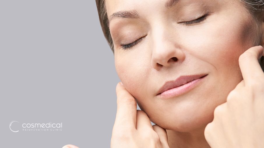 woman with facelift