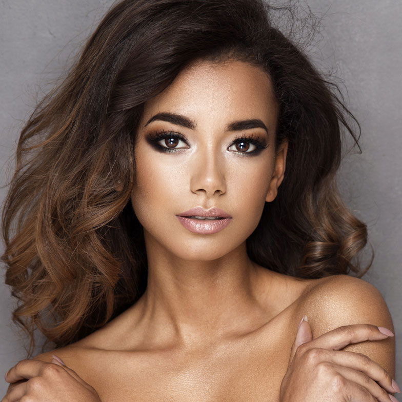 woman with smooth skin
