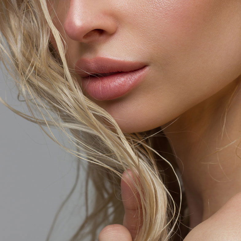 woman with beautiful lips